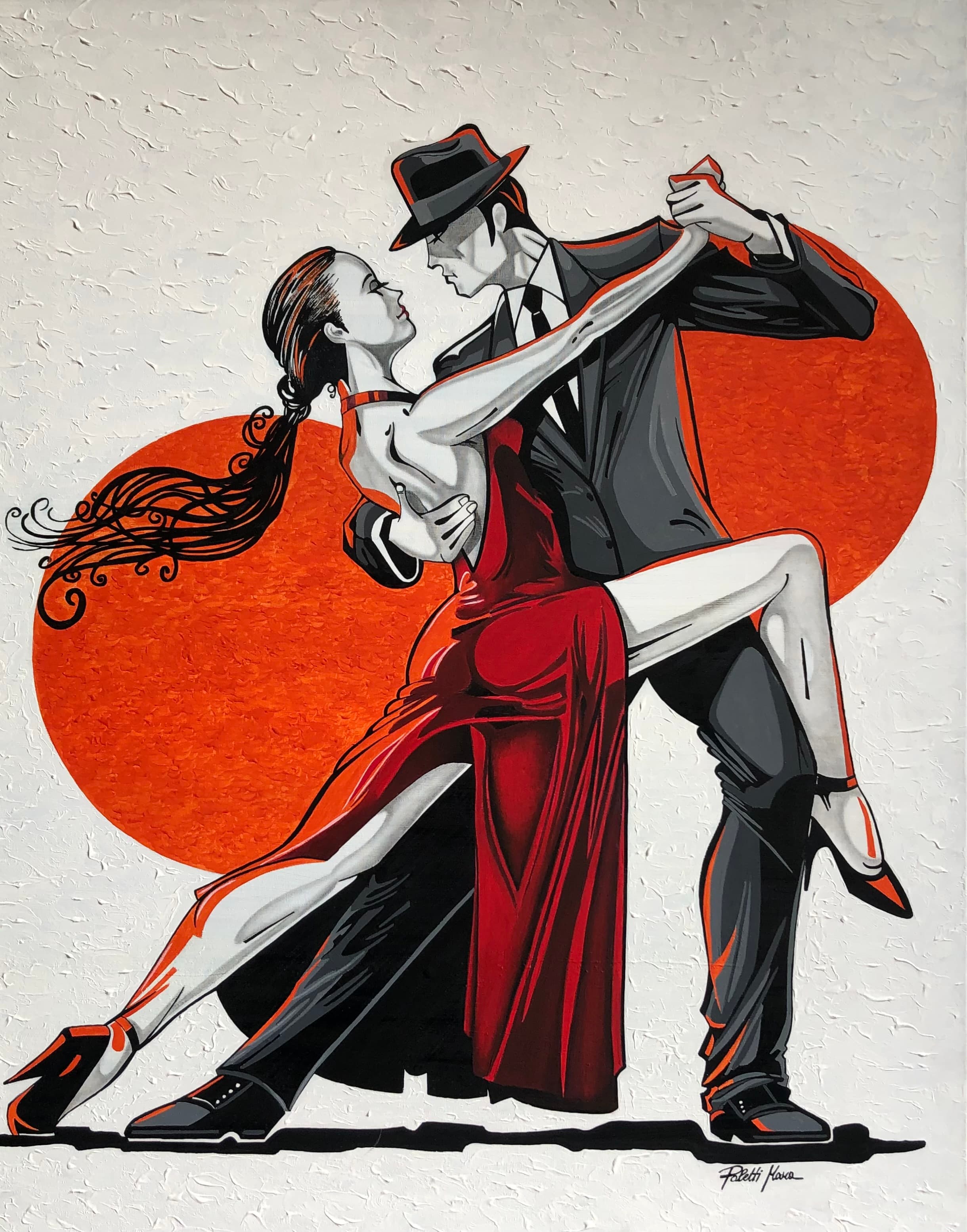 “MAGIA Y PASIÓN”, Acrilico e grafite — Mara Paletti