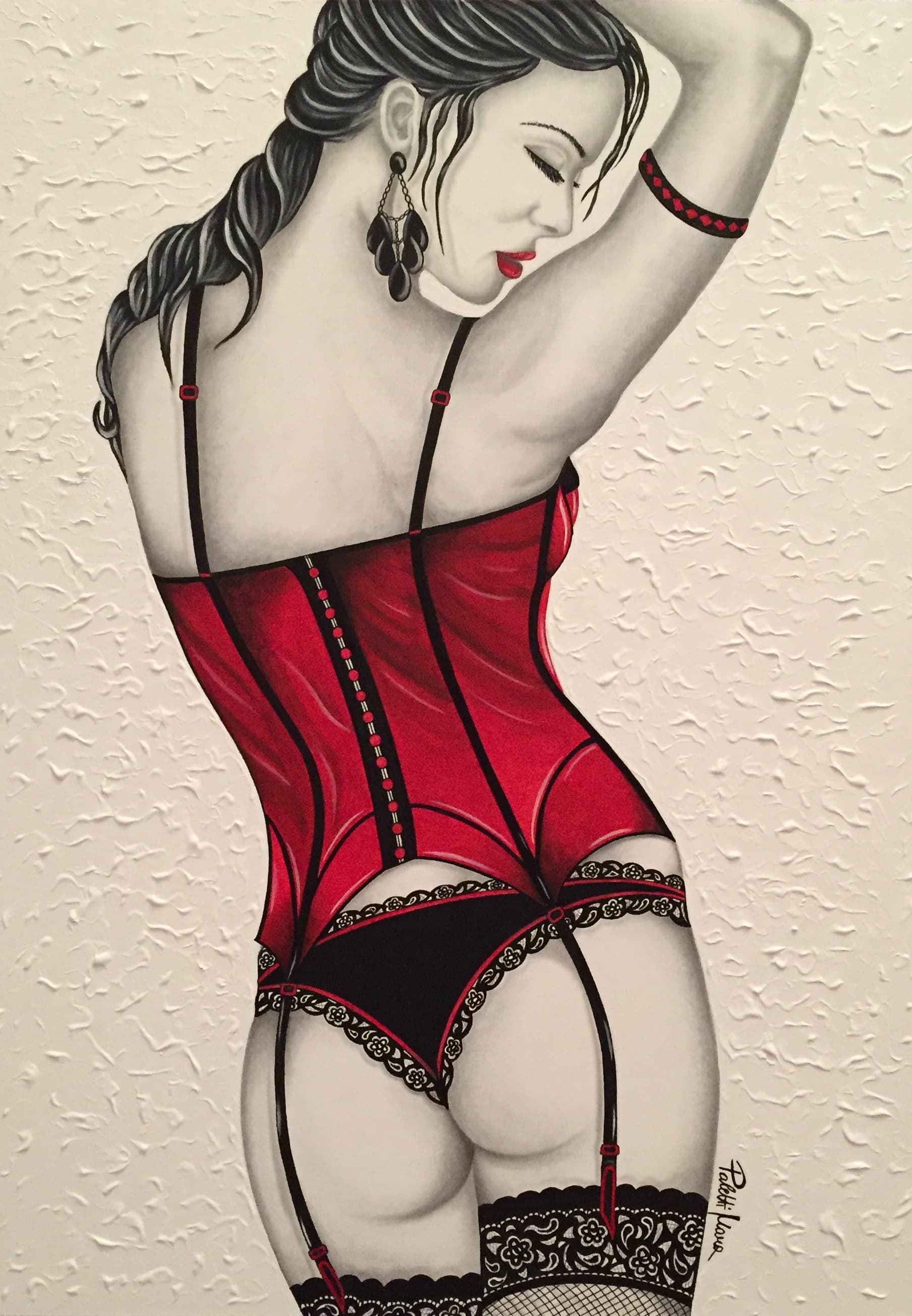 “ IO NON SONO IL CORPO…SONO LA MENTE”, Acrilico, grafite — Mara Paletti