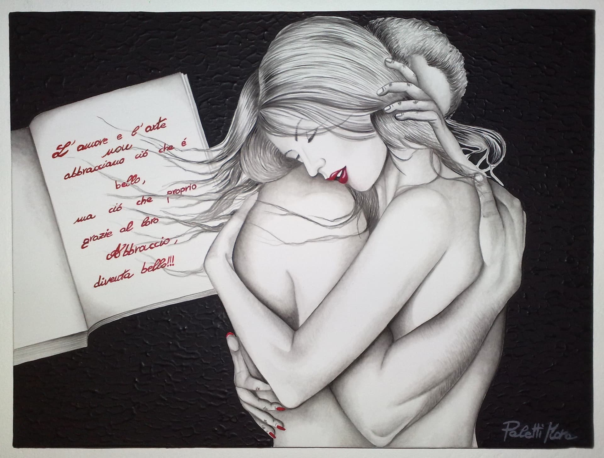 "...UN MOMENTO... PER SEMPRE", acrilico e grafite — Mara Paletti