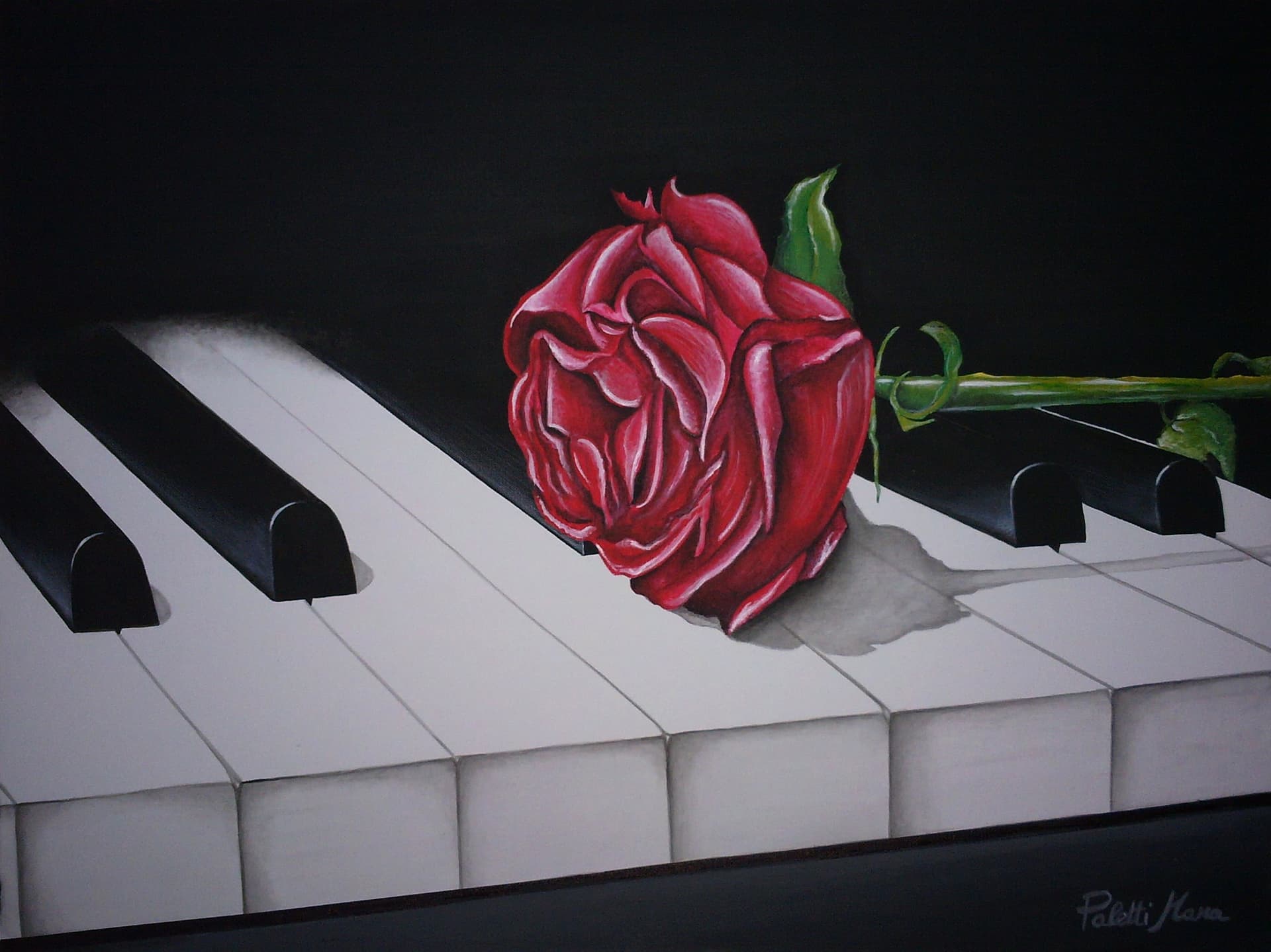 "SINFONIA D'AMORE", acrilico — Mara Paletti
