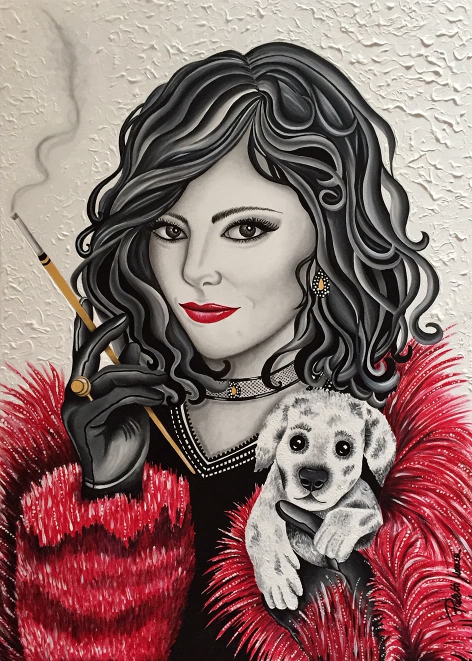 "AMORE INCONDIZIONATO", acrilico e grafite — Mara Paletti
