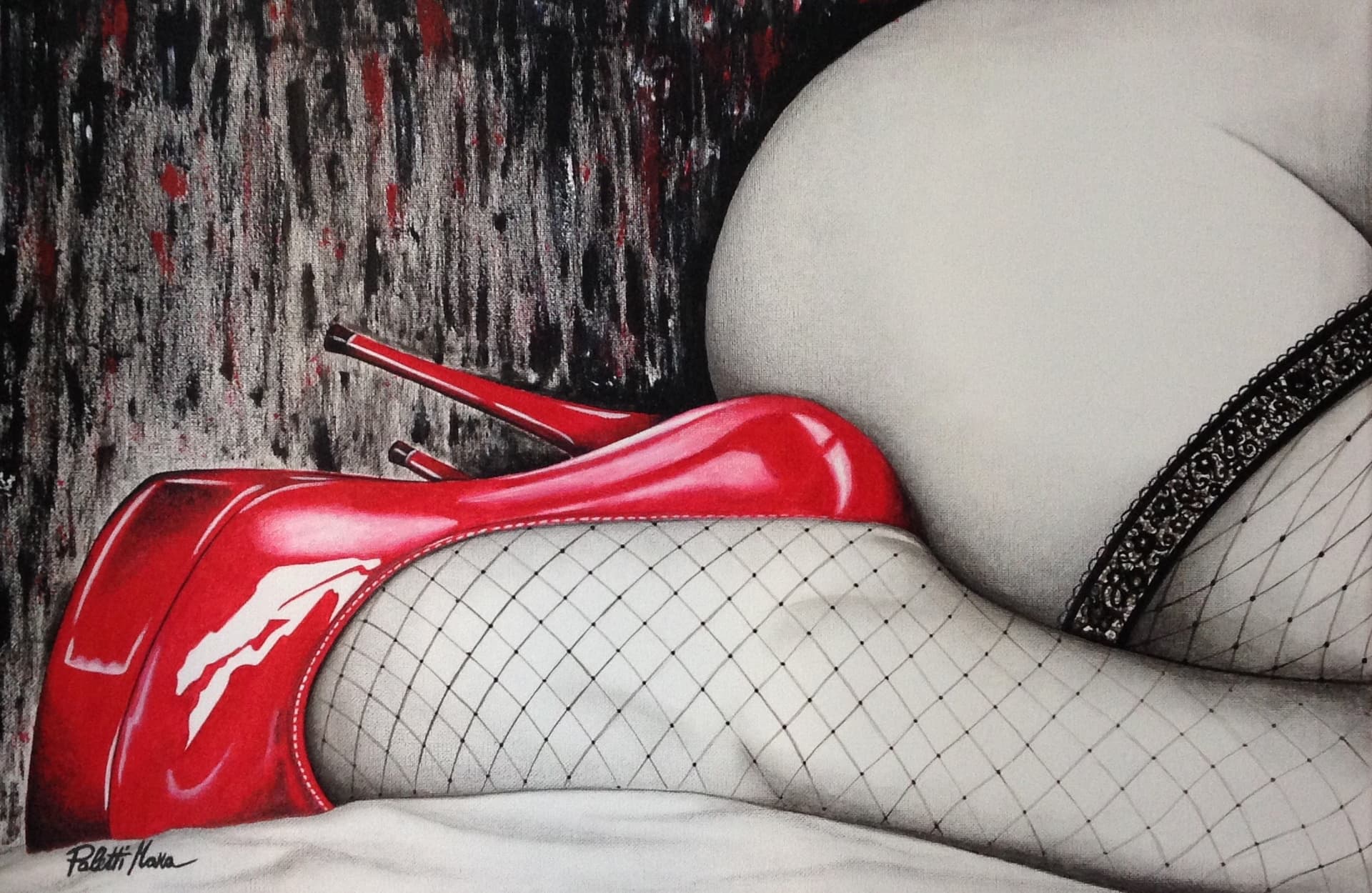 "...DONNA ...ESSERE SPECIALE", acrilico e grafite — Mara Paletti