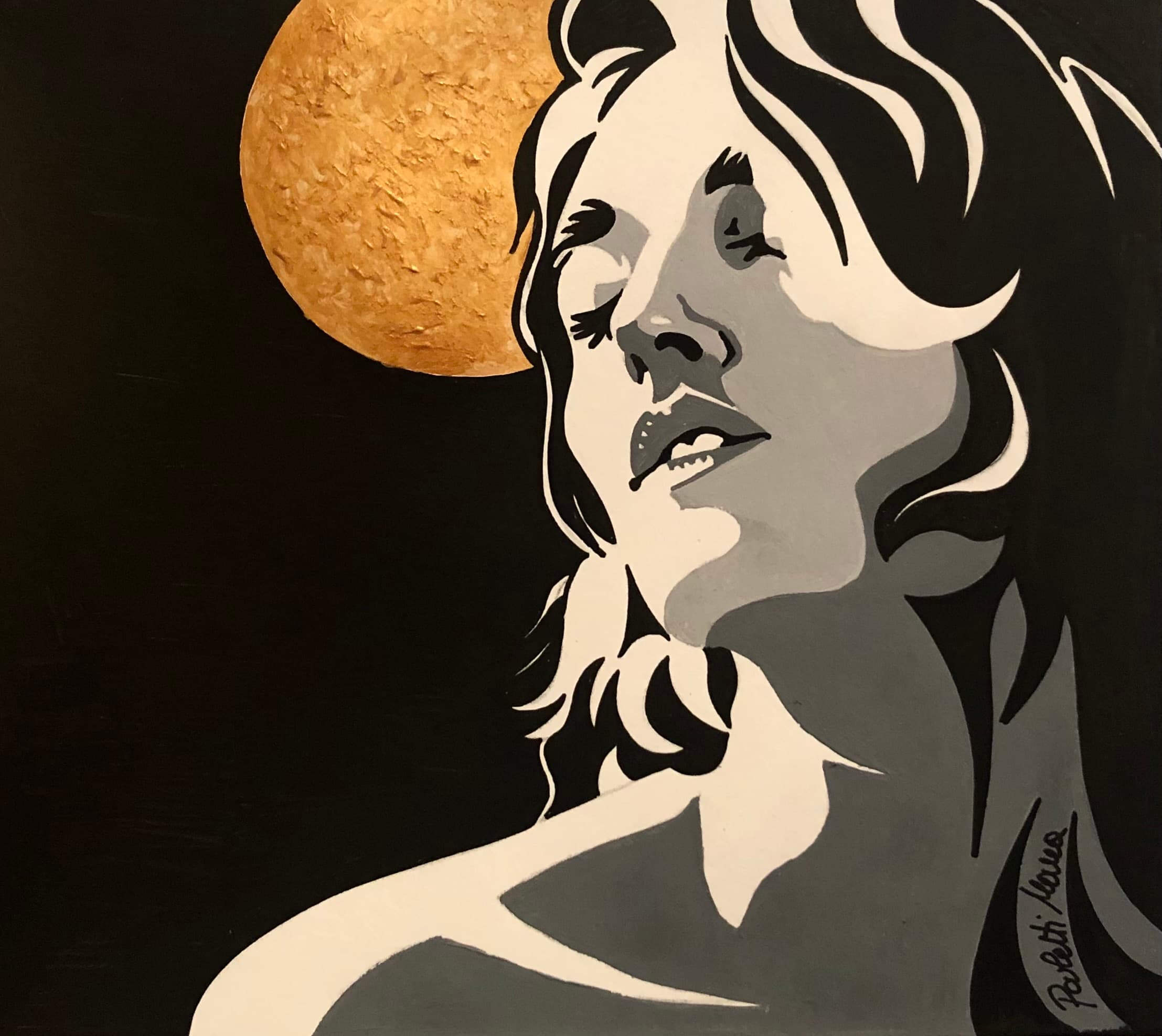 “DILLO ALLA LUNA 2…”, Acrilico — Mara Paletti