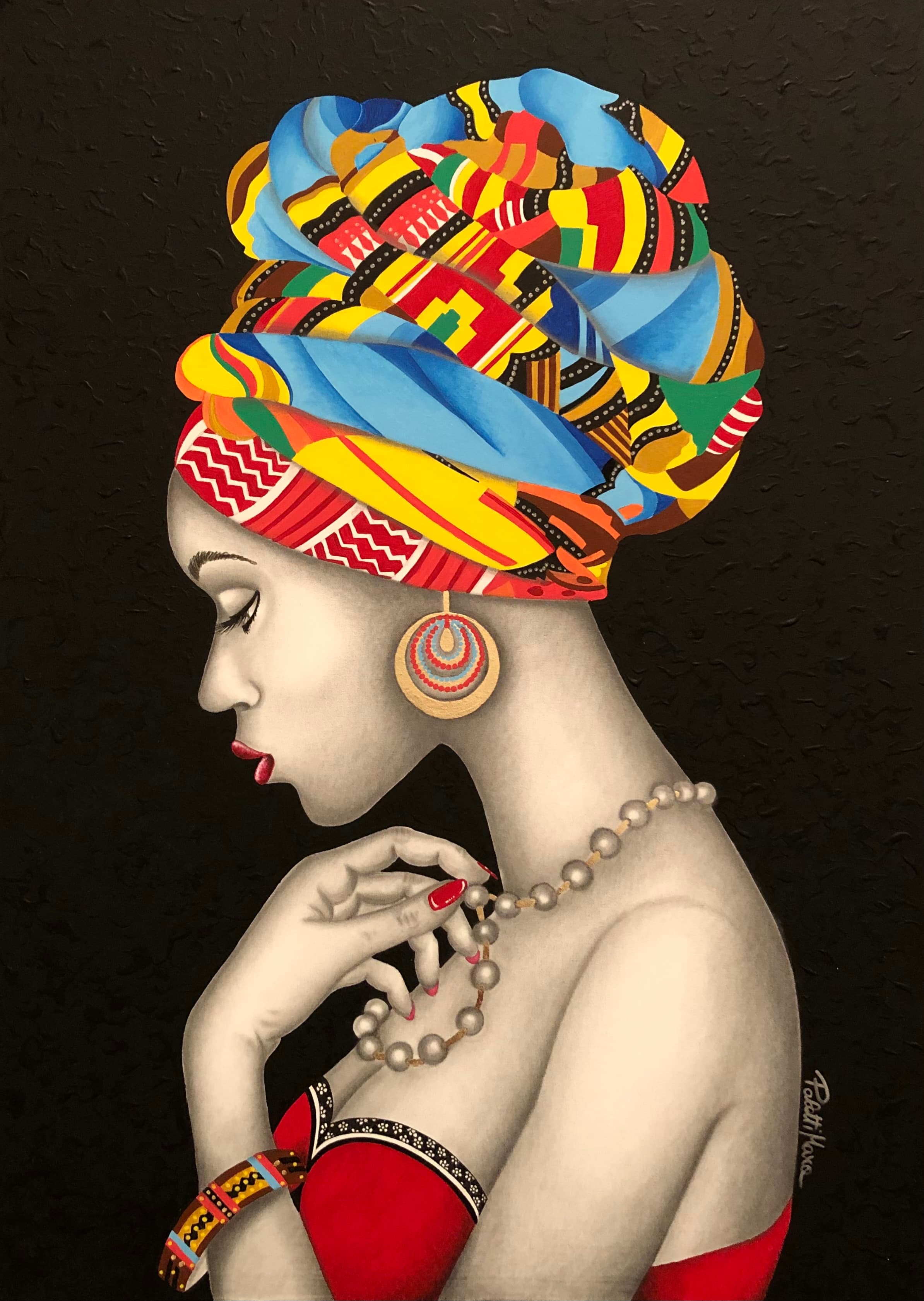 “…A FACE… A STORY “, Acrilico e grafite — Mara Paletti