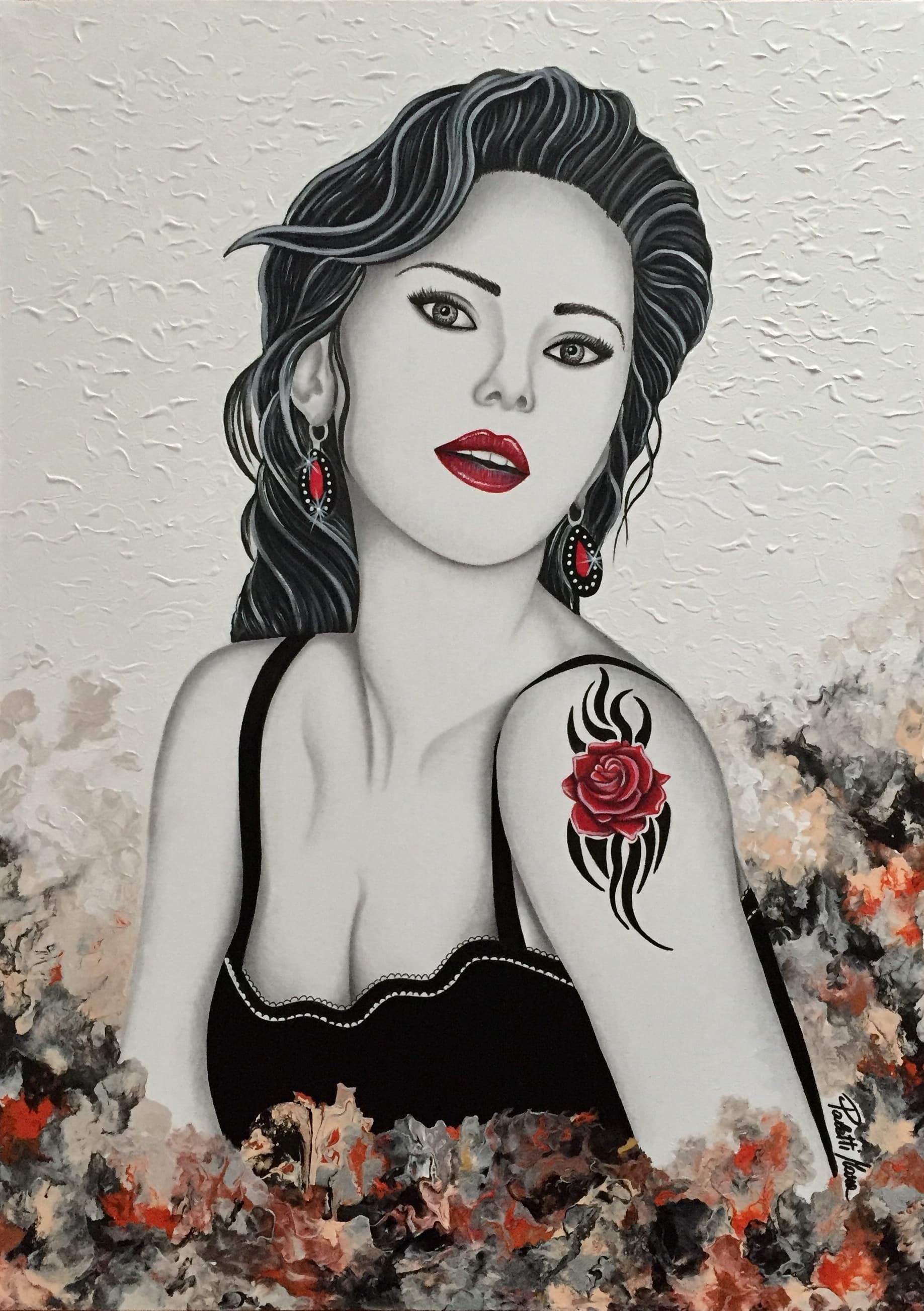 "DIPINGIMI CON I TUOI COLORI", acrilico e grafite — Mara Paletti