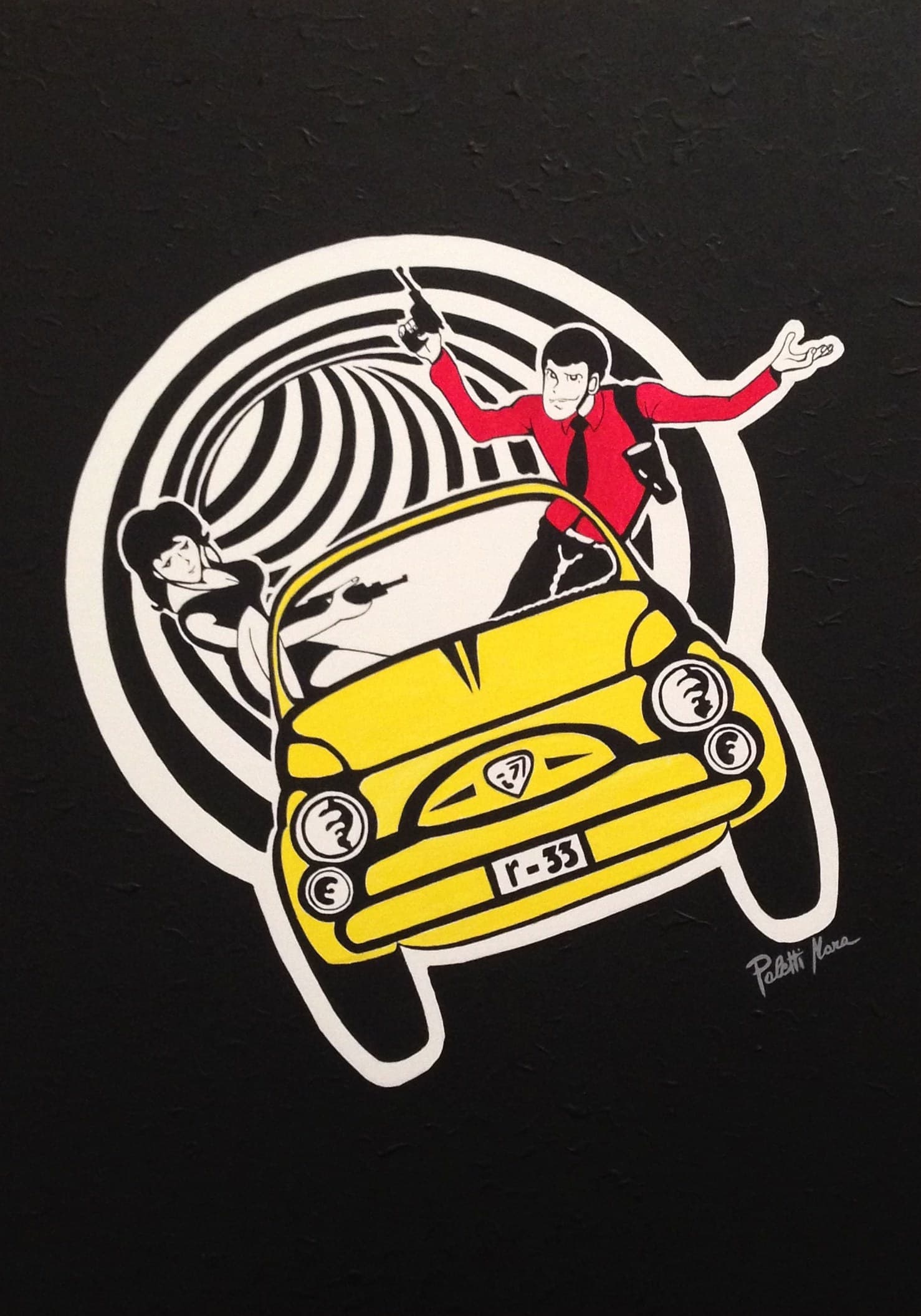 "LUPIN", acrilico — Mara Paletti