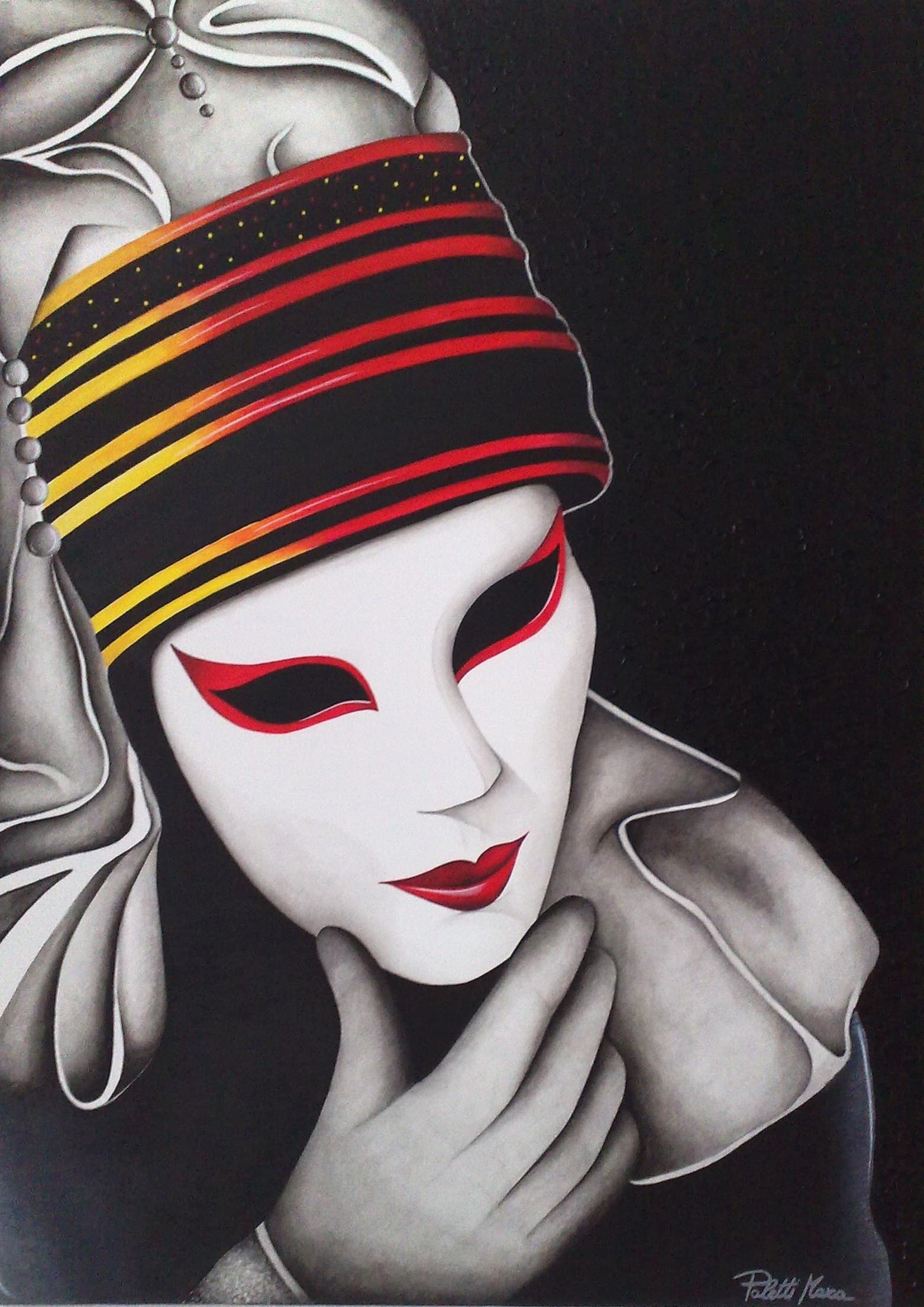 "LA FALSITA'", acrilico — Mara Paletti