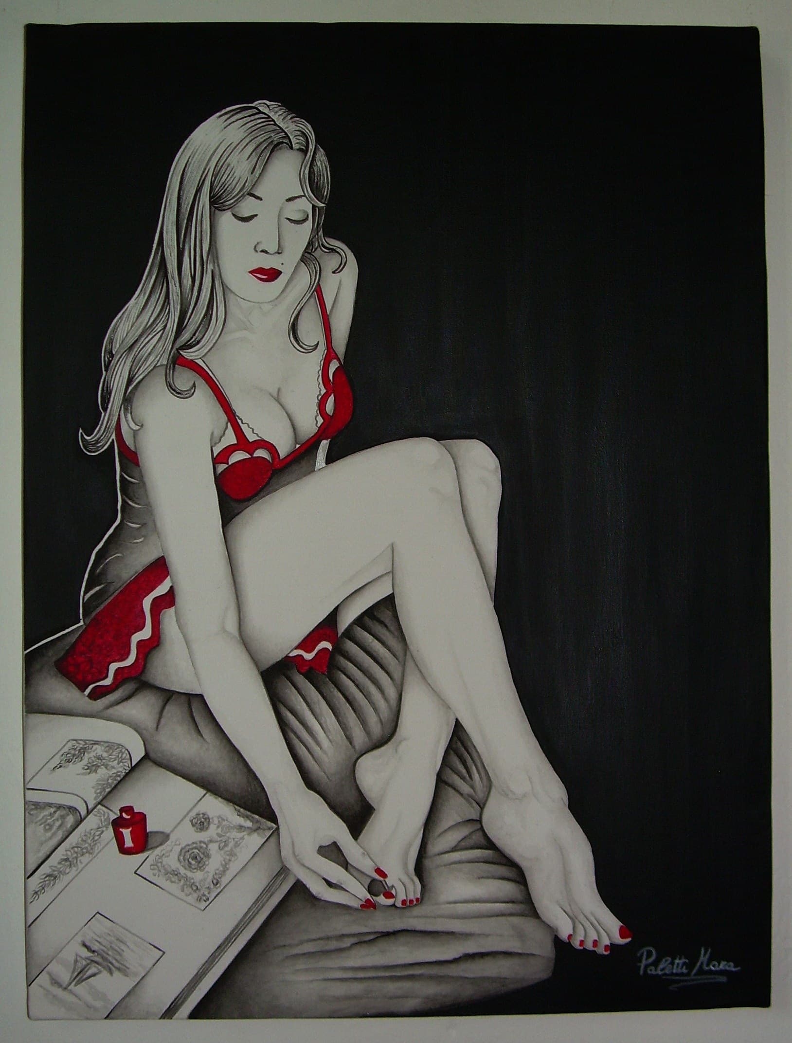 "L'APPARENZA", acrilico — Mara Paletti