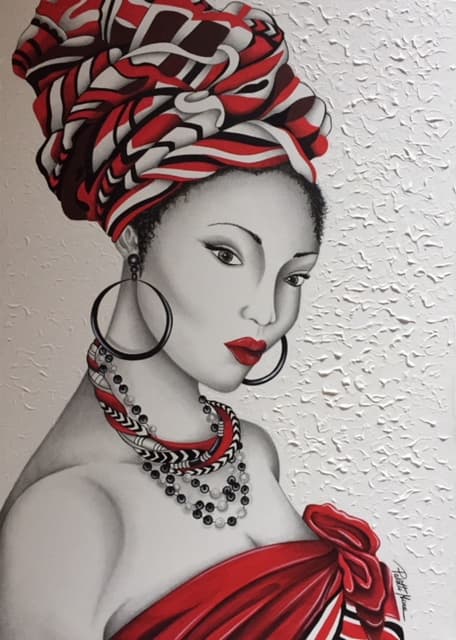 "SONO OLTRE IL VESTITO CHE PORTO", acrilico e grafite — Mara Paletti