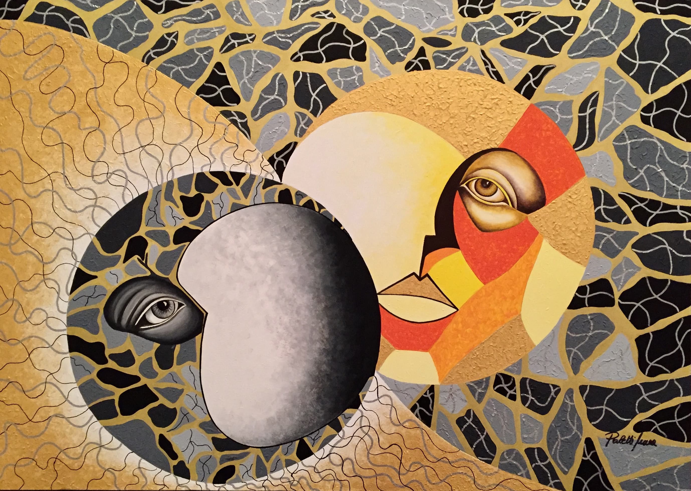 “FRATELLO SOLE…SORELLA LUNA 2”, Acrilico — Mara Paletti